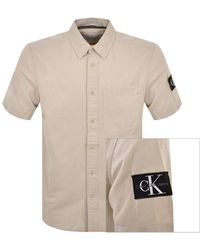 Calvin Klein - Jeans Linen Short Sleeve Shirt - Lyst
