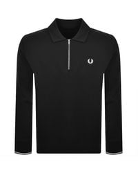 Fred Perry - Collared Sweatshirt - Lyst
