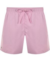 Lacoste - Core Essentials Swim Shorts - Lyst