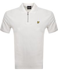 Lyle & Scott - Textured Stripe Polo T Shirt - Lyst