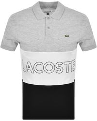 black lacoste polo