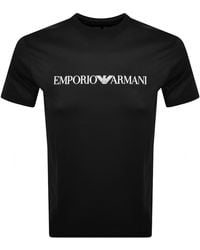 Armani - Emporio Crew Neck Logo T Shirt - Lyst