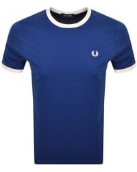 Fred Perry - Ringer T Shirt Laurel Soho Eclipse - Lyst