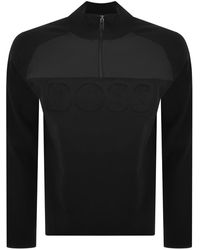 hugo boss half zip jumper