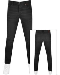 BOSS - Boss Taber Tapered Fit Jeans - Lyst