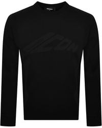 DSquared² - Loose Fit Long Sleeve T Shirt - Lyst