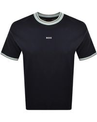 BOSS - Boss Te Blocks T Shirt - Lyst