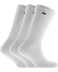 Lacoste - Sport Logo Triple Pack Socks - Lyst