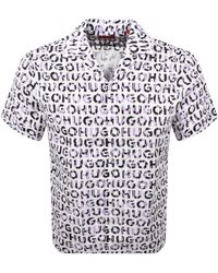 HUGO - Ellino Straight Fit Shirt - Lyst