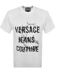 Versace Jeans Couture - Couture Logo Splash T Shirt - Lyst