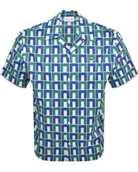 Lacoste - Patterned Short Sleeved Shirt - Lyst