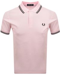 Fred Perry - Twin Tipped Polo T Shirt Iced - Lyst