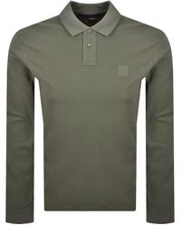BOSS - Boss Long Sleeve Passerby Polo T Shirt - Lyst