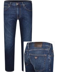 Armani - Emporio J45 Regular Jeans Mid Wash - Lyst