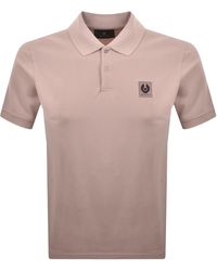 Belstaff - Logo Polo T Shirt Dusk - Lyst