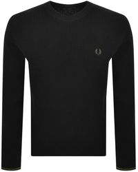 Fred Perry - Waffle Stitch Knit Jumper - Lyst