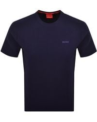 HUGO - Austin Waffle T Shirt - Lyst