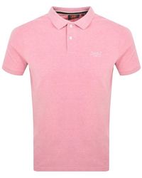 Superdry - Short Sleeved Polo T Shirt - Lyst