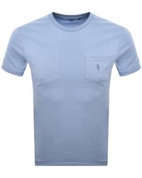 Ralph Lauren - Pocket T Shirt Chambray - Lyst