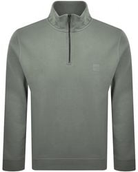 BOSS - Boss Zetrust Half Zip Sweatshirt - Lyst