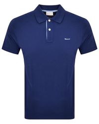 GANT - Collar Contrast rugger Polo T Shirt - Lyst