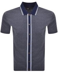 Paul Smith - Button Front Polo T Shirt - Lyst