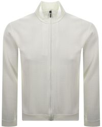 BOSS BUSINESS - Boss Structure Full Zip Sweatshirt Off - Lyst