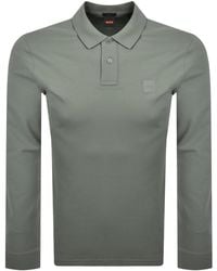 BOSS - Boss Long Sleeve Passerby Polo T Shirt - Lyst