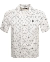 Fred Perry - Geometric Print Shirt - Lyst