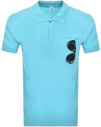 Moschino - Swim Short Sleeved Polo T Shirt - Lyst