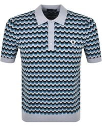 Fred Perry - Knitted Polo T Shirt - Lyst