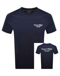 Tommy Hilfiger - Back Text Graphic T Shirt - Lyst