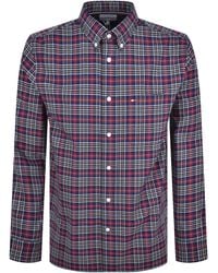 Tommy Hilfiger - Long Sleeve Tartan Shirt - Lyst