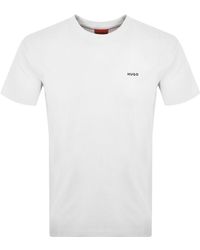 HUGO - Dero222 Crew Neck Short Sleeve T Shirt - Lyst