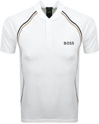 BOSS - Boss Pariq Mesh Slim Fit Polo T Shirt - Lyst
