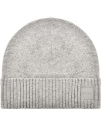 BOSS - Boss Akaio Wool Blend Beanie - Lyst