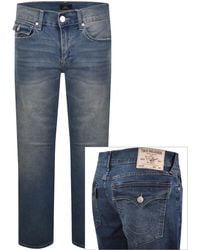 TRUE RELIGION - Ricky Sn Nf Straight Jeans - Lyst