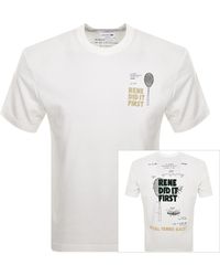 Lacoste - Crew Neck Tennis Logo T Shirt - Lyst