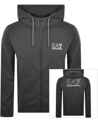 EA7 - Emporio Armani Full Zip Hoodie - Lyst
