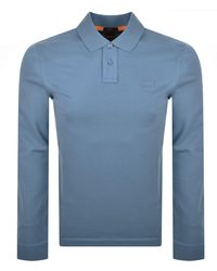 BOSS - Boss Long Sleeve Passerby Polo T Shirt - Lyst