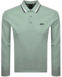 BOSS - Boss Plisy Long Sleeve Polo - Lyst