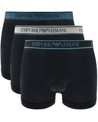 Armani - Emporio Underwear 3 Pack Trunks - Lyst