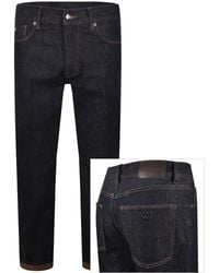 Armani - Emporio J76 Straight Fit Jeans - Lyst