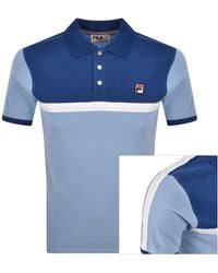 Fila - Fila Mattia Contrast Panel Polo T Shirt - Lyst