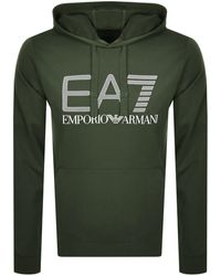 EA7 Emporio Armani Logo Hoodie - Green