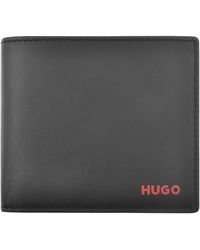 HUGO - Tibby Folding Leather Wallet - Lyst
