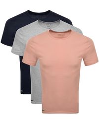 Lacoste - Slim Fit 3 Pack T Shirts - Lyst