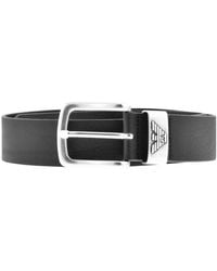 Armani - Emporio Leather Belt - Lyst