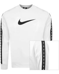 Nike Crew Neck Repeat Sweatshirt - White