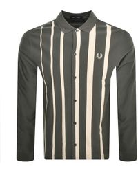 Fred Perry - Long Sleeve Stripe Polo T Shirt - Lyst